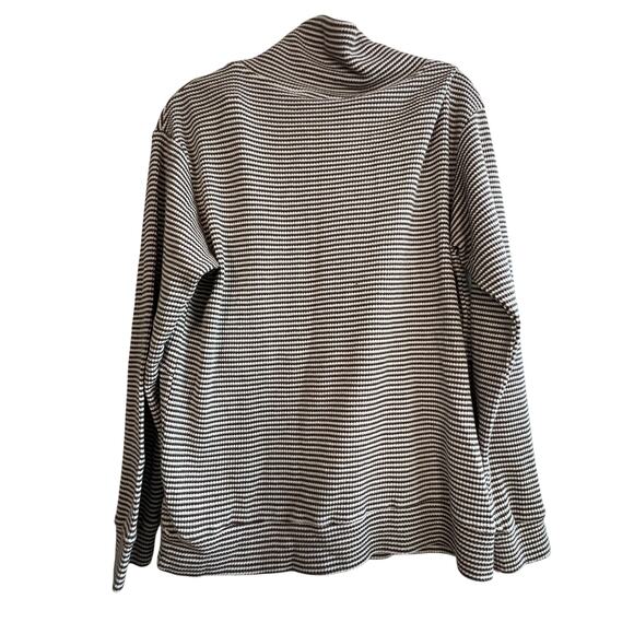 Doe & Rae Striped Cowl Neck Long Sleeve Sweater Size Large - Picture 3 of 9